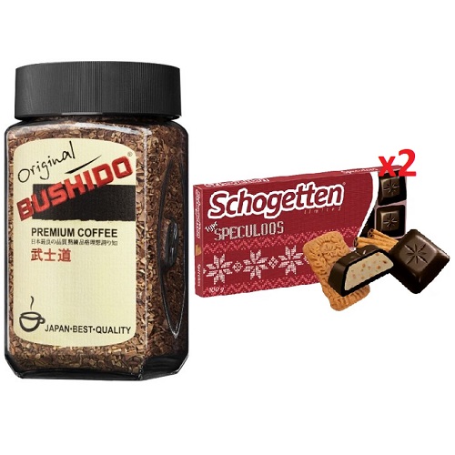 Кофе растворимый и 2 плитки шоколада